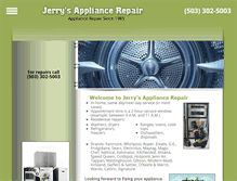 Tablet Screenshot of jerrysappl.com